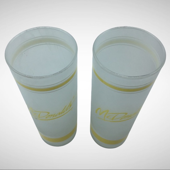 Vintage McDonalds Frosted Drinking Glasses - Picture 6 of 6